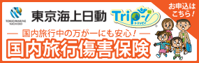 東京海上日動 国内旅行傷害保険 お申込みはこちら！